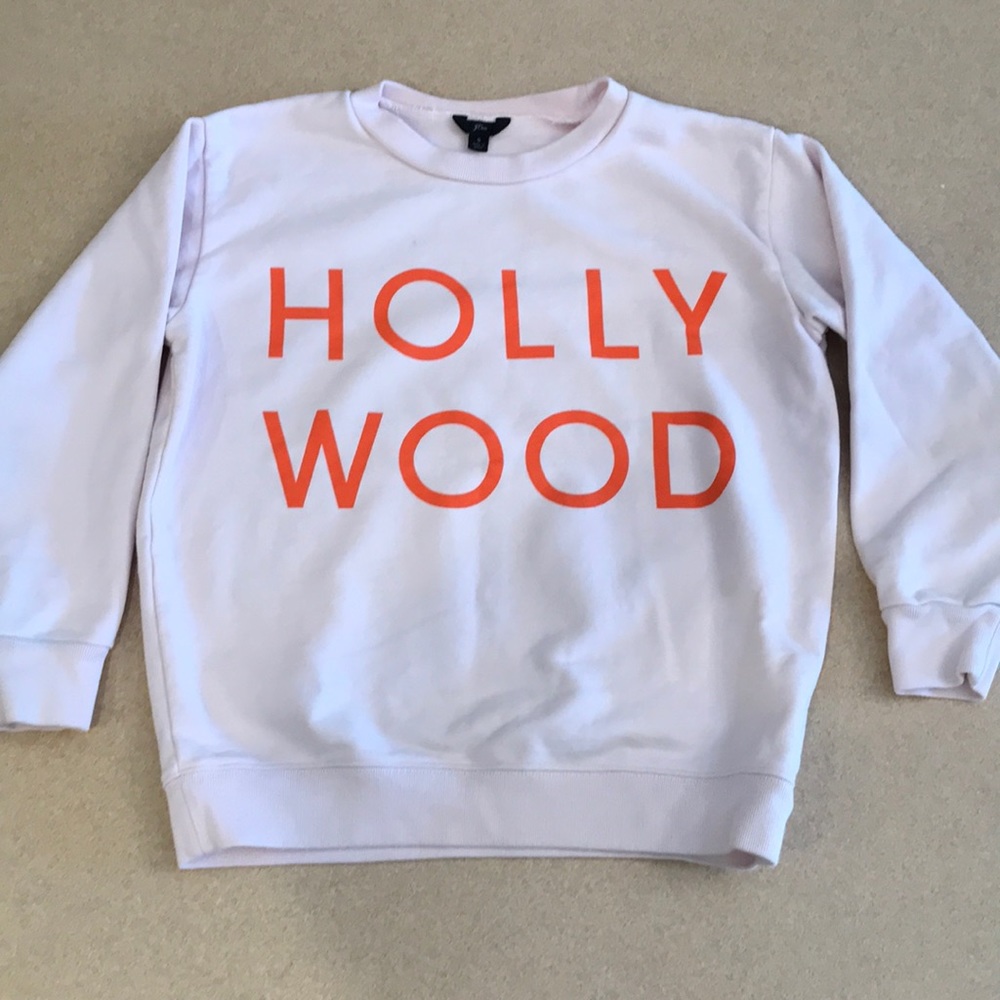 *SOLD*EUC J.Crew light pink 3/4 sweatshirt Sz S